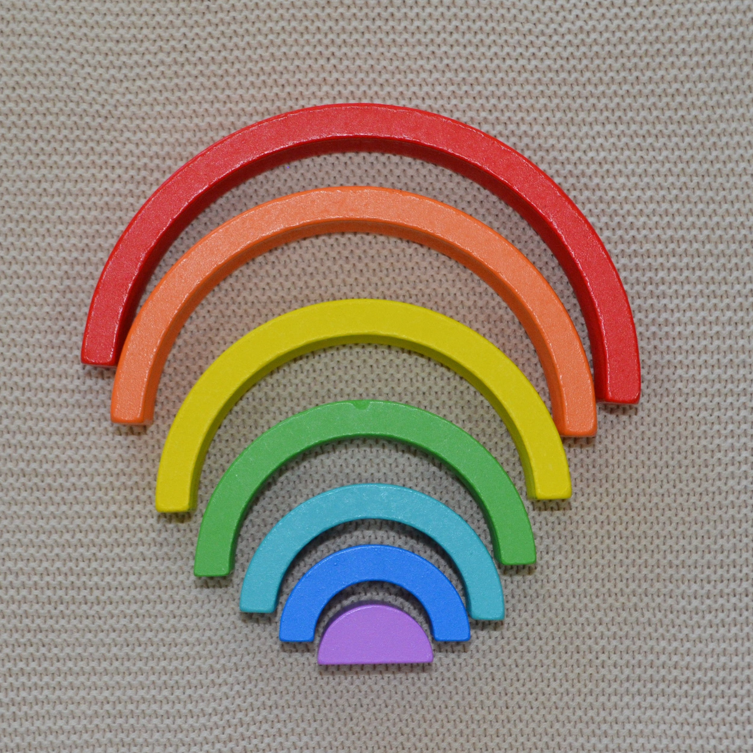 Wooden Rainbow Stacking Blocks